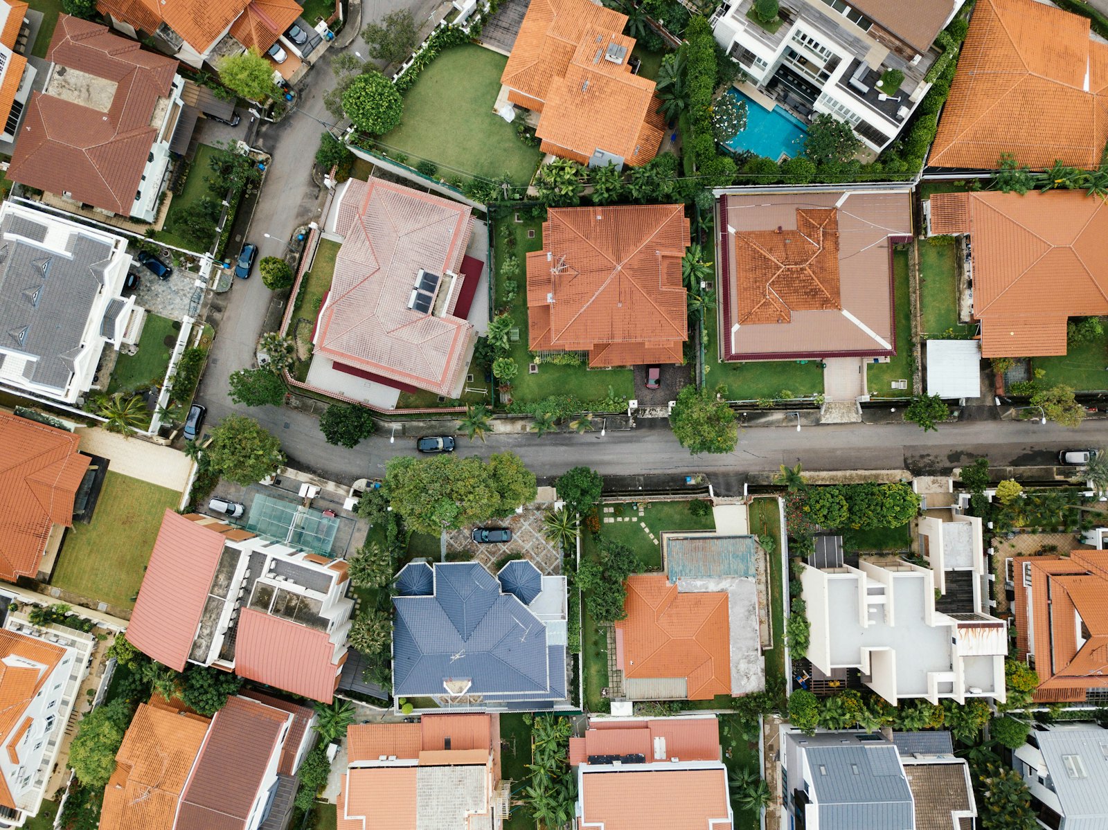 Aerial of a Southwest Florida new-construction community